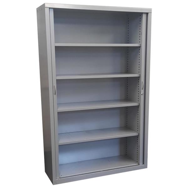 Grote foto roldeurkast zilvergrijs 198 x 125 x 45 huis en inrichting overige