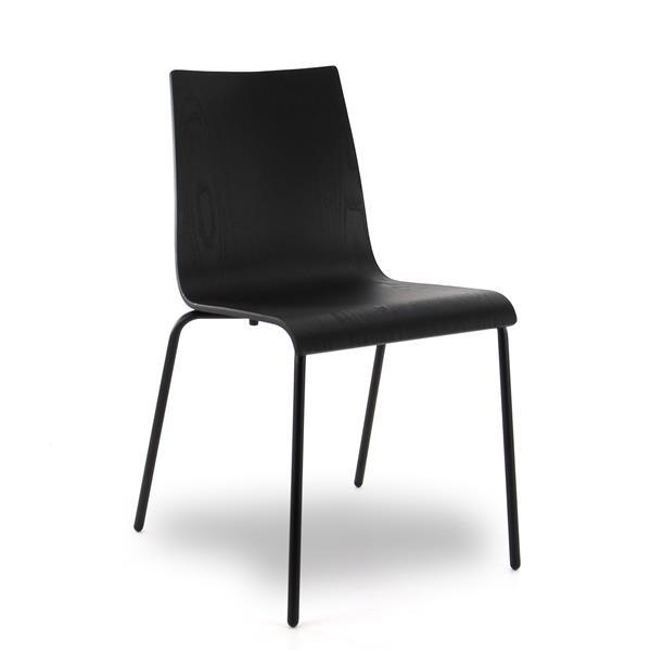 Grote foto kantinestoel zwart eiken zwart huis en inrichting stoelen