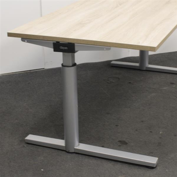 Grote foto slingerbureau zilvergrijs midden eiken b180xd80 huis en inrichting stoelen