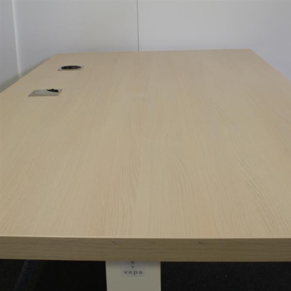 Grote foto elektrisch zit sta bureau wit licht eiken 180 x 90 huis en inrichting stoelen