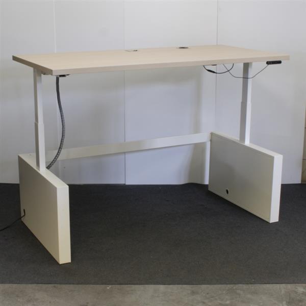 Grote foto elektrisch zit sta bureau wit licht eiken 180 x 90 huis en inrichting stoelen