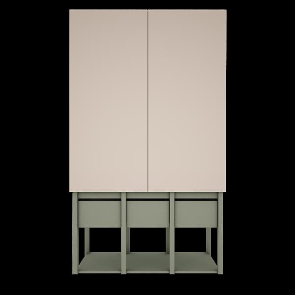 Grote foto kledingkast tweens sand eucalyptus eucalyptus kinderen en baby complete kinderkamers
