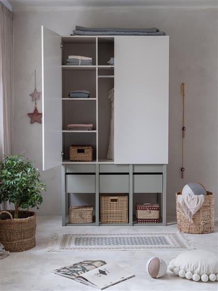 Grote foto kledingkast tweens sand eucalyptus eucalyptus kinderen en baby complete kinderkamers