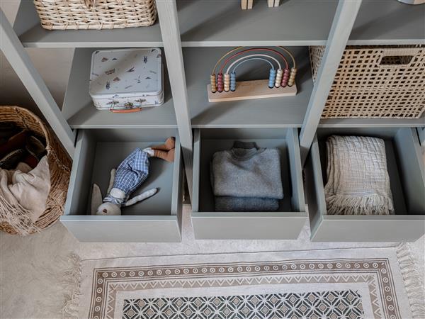 Grote foto opbergkast tweens eucalyptus eucalyptus kinderen en baby complete kinderkamers