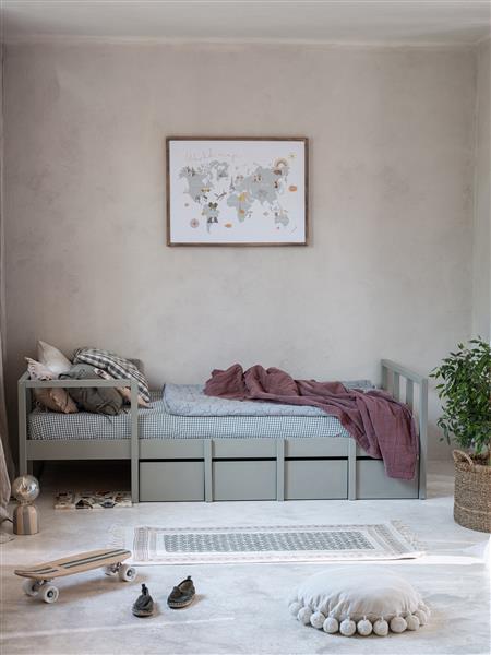 Grote foto kinderbed tweens eucalyptus 90 x 200 cm 90x200 kinderen en baby complete kinderkamers