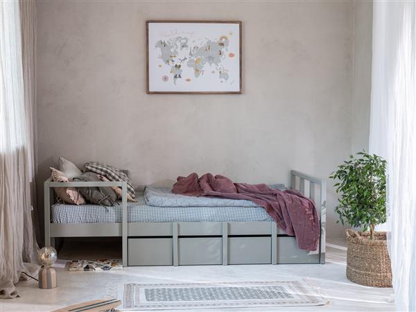 Grote foto kinderbed tweens eucalyptus 90 x 200 cm 90x200 kinderen en baby complete kinderkamers
