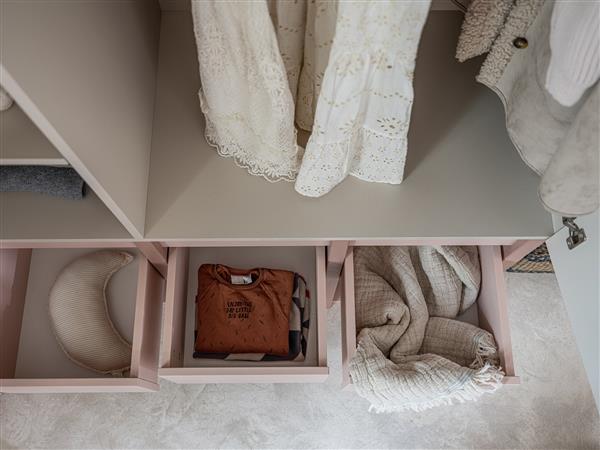 Grote foto kledingkast tweens pink sand pink kinderen en baby complete kinderkamers