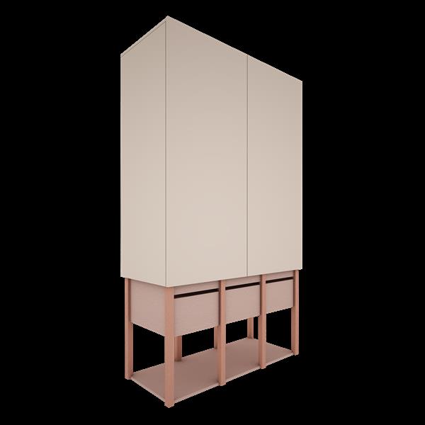 Grote foto kledingkast tweens pink sand pink kinderen en baby complete kinderkamers