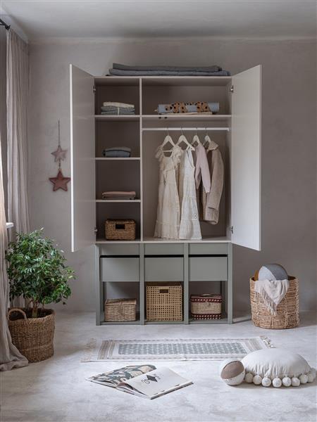 Grote foto kledingkast tweens sand eucalyptus eucalyptus kinderen en baby complete kinderkamers