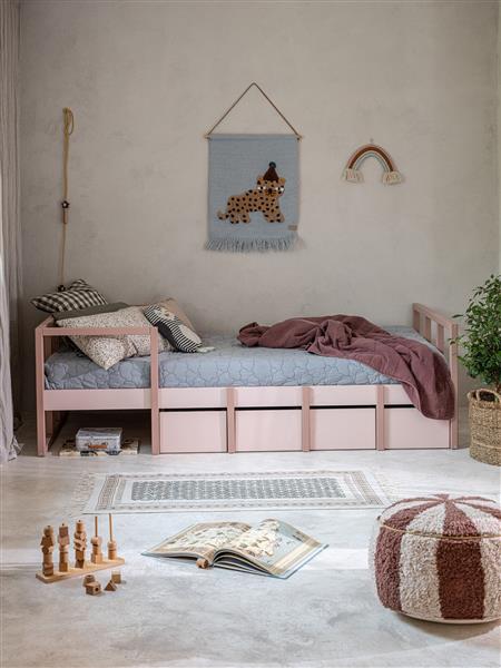 Grote foto kinderbed tweens pink 90 x 200 cm 90x200cm kinderen en baby complete kinderkamers