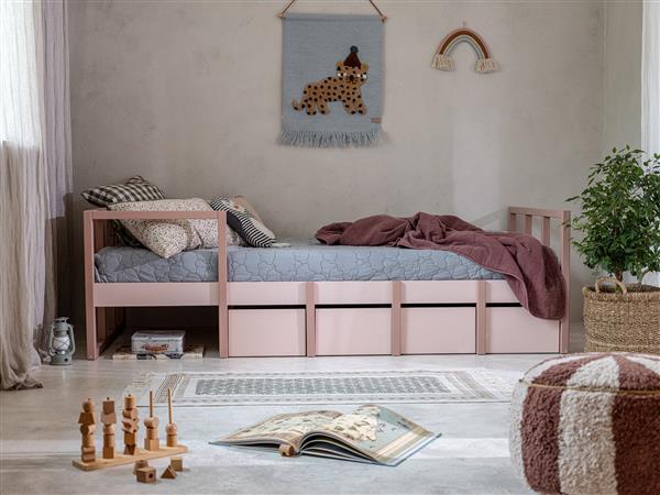 Grote foto kinderbed tweens pink 90 x 200 cm 90x200cm kinderen en baby complete kinderkamers
