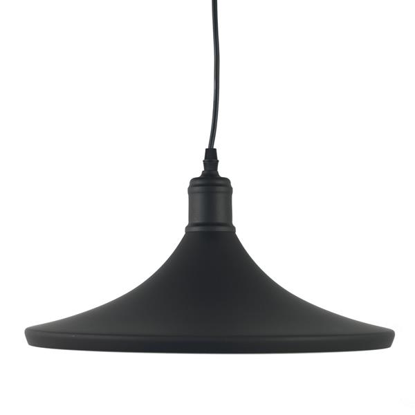 Grote foto zwarte kegelhanglamp met goudkleurige binnenkant valott mo huis en inrichting overige