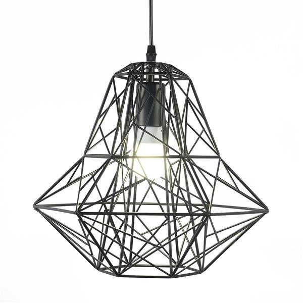 Grote foto scandinavische hanglamp diamant zwart scaldare nesso huis en inrichting overige