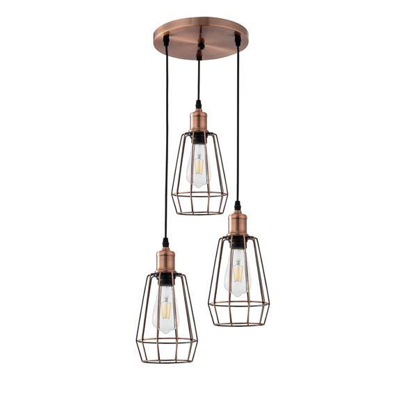 Grote foto moderne drielichts hanglamp 14 cm scaldare avella huis en inrichting overige