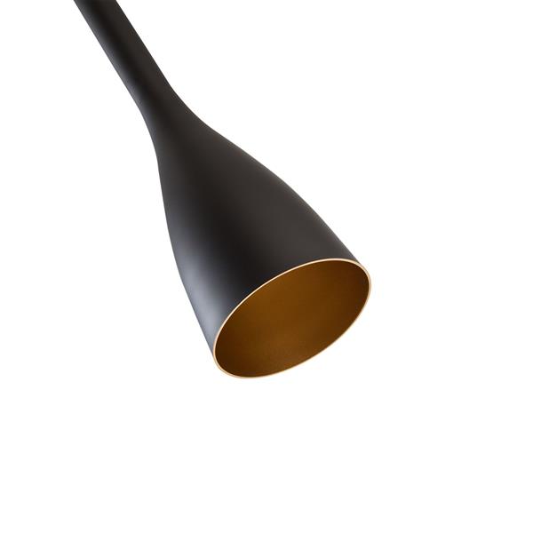 Grote foto moderne zwarte kegel hanglamp valott pullo huis en inrichting overige