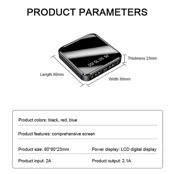 Grote foto drphone pbm3 20.000mah powerbank oplader 2 usb output 1.a 2.1a 2x input micro usb ubc c telecommunicatie opladers en autoladers