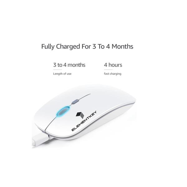 Grote foto elementkey mix2 2 in 1 draadloos bluetooth muis 2.4ghz dongle wireless mouse comfort compact computers en software overige computers en software