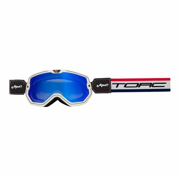 Grote foto torc americana mojave classic retro motorbril motoren kleding