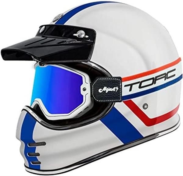 Grote foto torc americana mojave classic retro motorbril motoren kleding