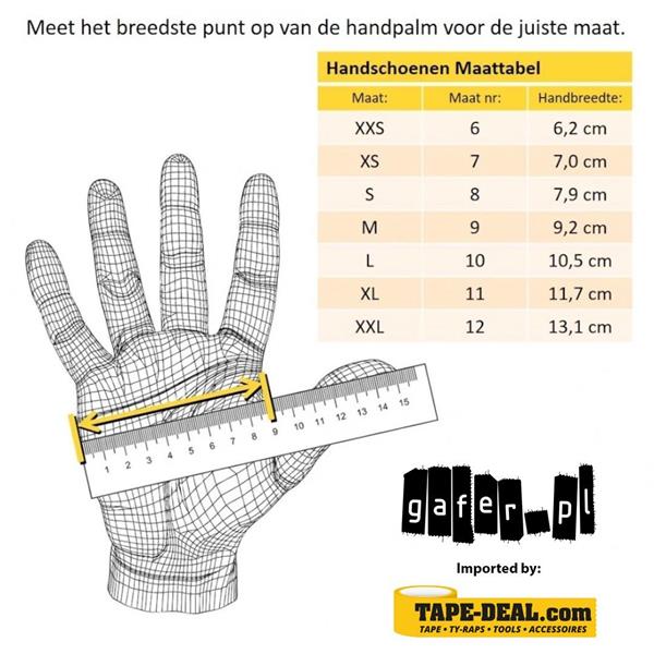 Grote foto gafer.pl lite gloves werkhandschoenen xs doe het zelf en verbouw gereedschappen en machines