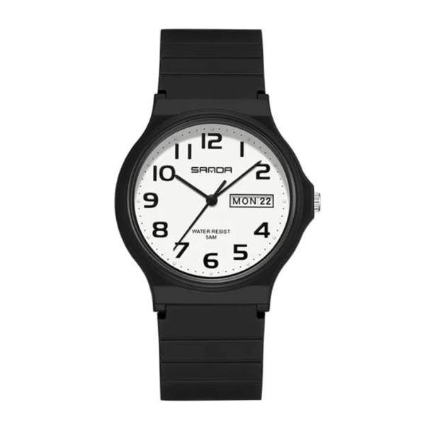 Grote foto 9072 siliconen horloge kwarts polshorloge tpu bandje 5 atm waterdicht zwart kleding dames horloges