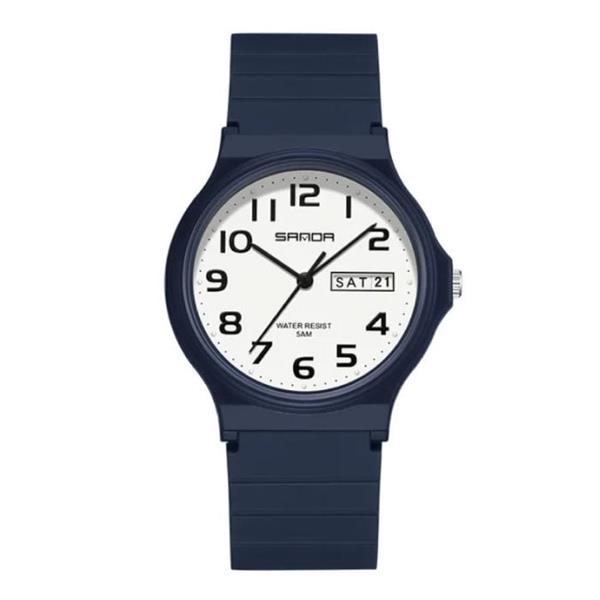 Grote foto 9072 siliconen horloge kwarts polshorloge tpu bandje 5 atm waterdicht blauw kleding dames horloges