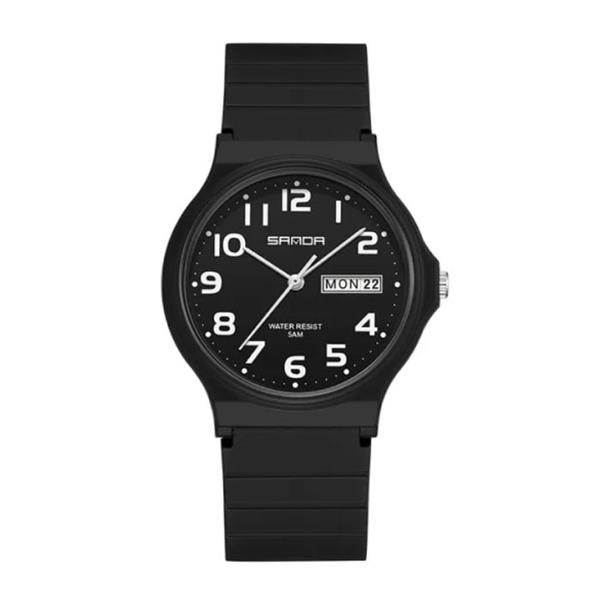 Grote foto 9072 siliconen horloge kwarts polshorloge tpu bandje 5 atm waterdicht zwart kleding dames horloges
