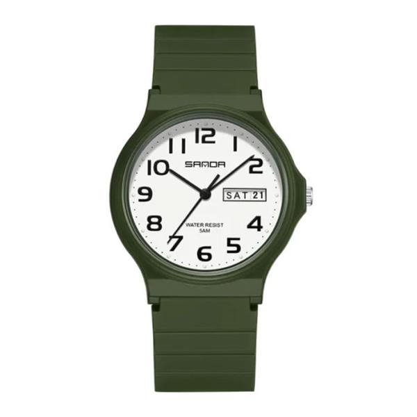 Grote foto 9072 siliconen horloge kwarts polshorloge tpu bandje 5 atm waterdicht groen kleding dames horloges