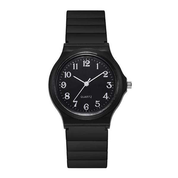 Grote foto siliconen horloge kwarts polshorloge voor dames studenten zwart kleding dames horloges