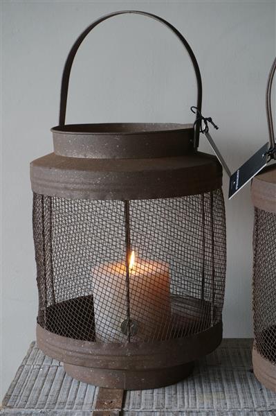 Grote foto windlicht lancy l roest h50 x d24 cm huis en inrichting woningdecoratie