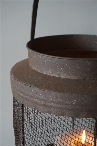 Grote foto windlicht lancy l roest h50 x d24 cm huis en inrichting woningdecoratie
