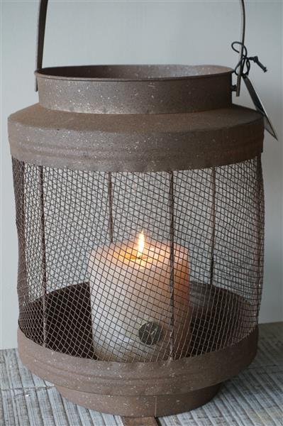 Grote foto windlicht lancy l roest h50 x d24 cm huis en inrichting woningdecoratie