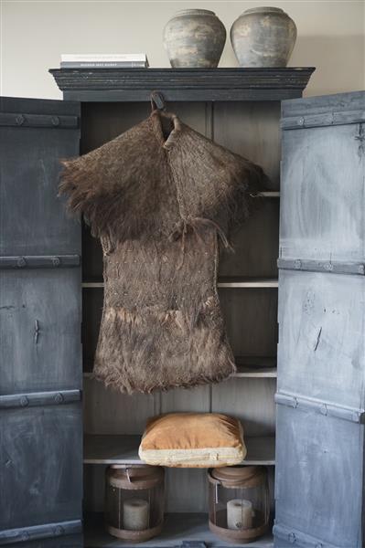 Grote foto antieke boeren regenjas kokos h102 x b80 cm huis en inrichting woningdecoratie