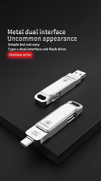 Grote foto luxwallet pd8 usb stick 512gb usb c type c 3.1 usb 3.0 flash drive otg 360 graden roteerbaar z computers en software overige computers en software