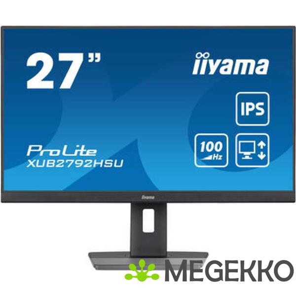 Grote foto iiyama prolite xub2792hsu b6 27 full hd 100hz ips monitor computers en software overige computers en software