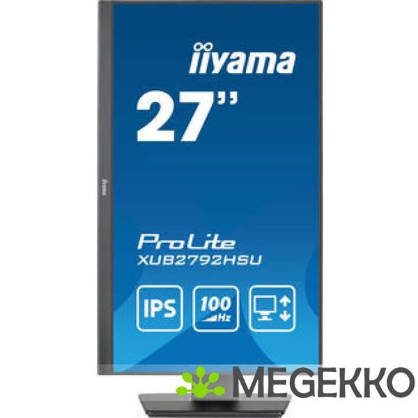 Grote foto iiyama prolite xub2792hsu b6 27 full hd 100hz ips monitor computers en software overige computers en software