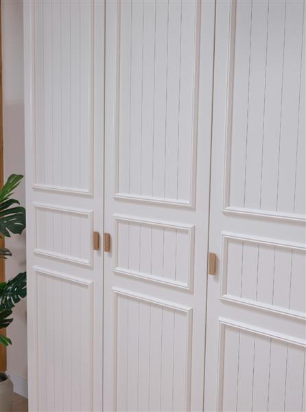 Grote foto monte 2 persoonsbed 140x200 wit beige almila antiek en kunst stoelen en banken
