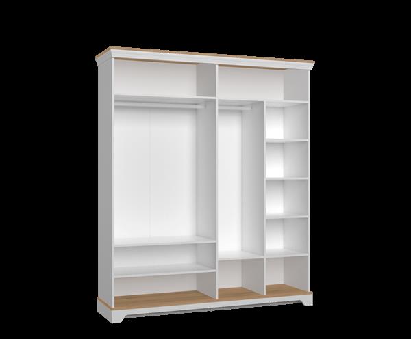 Grote foto monte 2 persoonsbed 140x200 wit beige almila antiek en kunst stoelen en banken