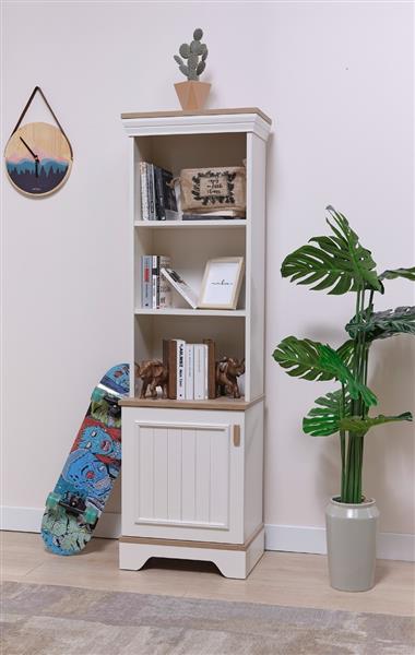 Grote foto monte 2 persoonsbed 140x200 wit beige almila antiek en kunst stoelen en banken
