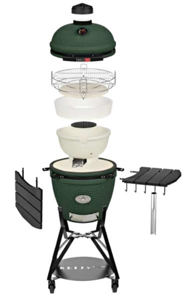 Grote foto keij kamado legend large incl divide conquer tuin en terras barbecues en vuurkorven