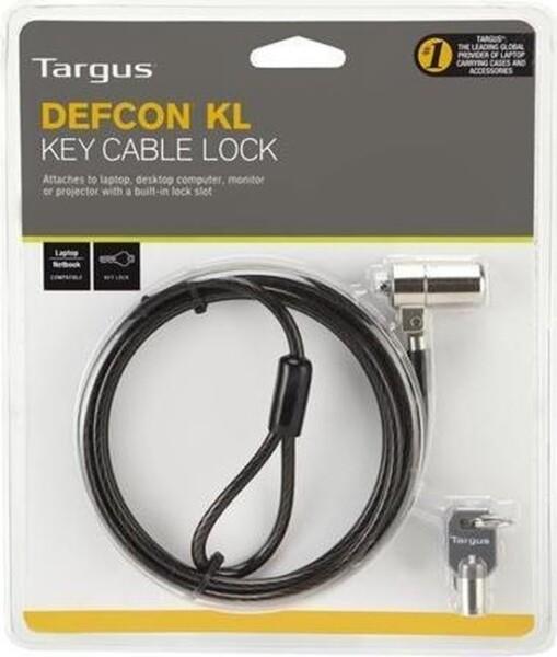 Grote foto targus defcon key security laptop cable lock beveiligingskabel diversen overige diversen