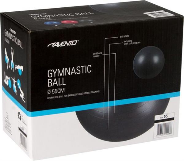 Grote foto avento fitness gymbal 55 cm zwart 55 verpakking beschadigd sport en fitness fitness