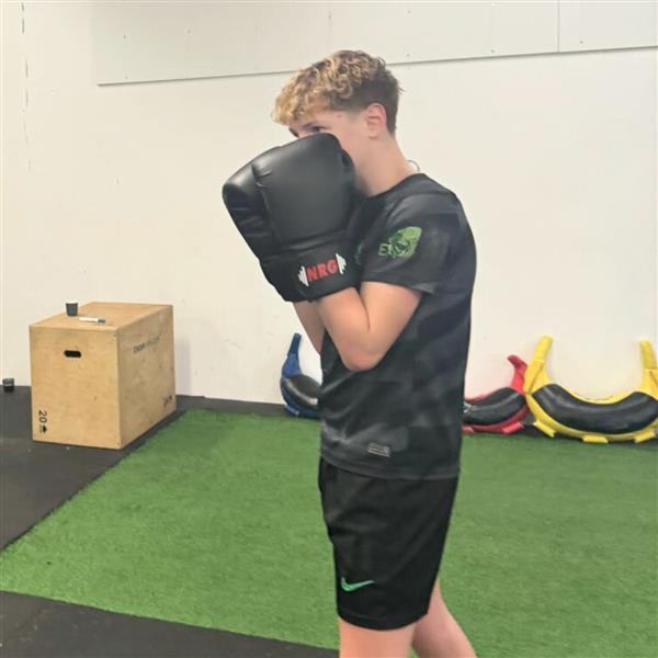 Grote foto nrg fitness bokshandschoenen sparring kunstleer 14 oz sport en fitness vechtsporten en zelfverdediging
