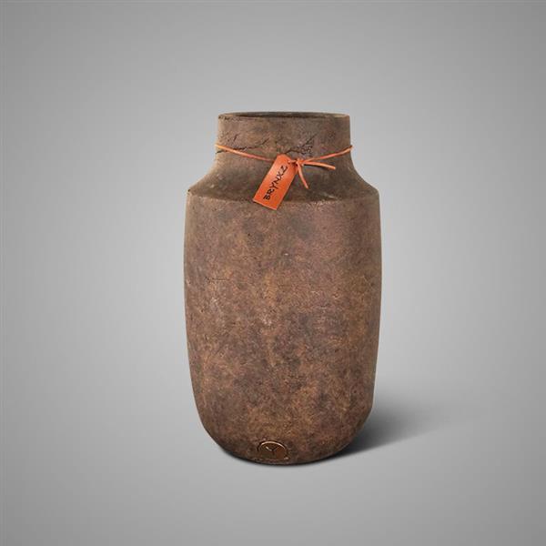 Grote foto vaas impressive leather rope h36 x d22 cm huis en inrichting woningdecoratie