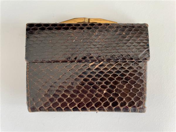 Grote foto vintage handtas van slangenleer sieraden tassen en uiterlijk damestassen