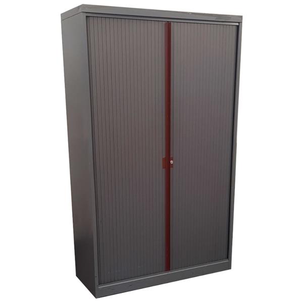 Grote foto roldeurkast antraciet rood h198xb120xd48 huis en inrichting overige