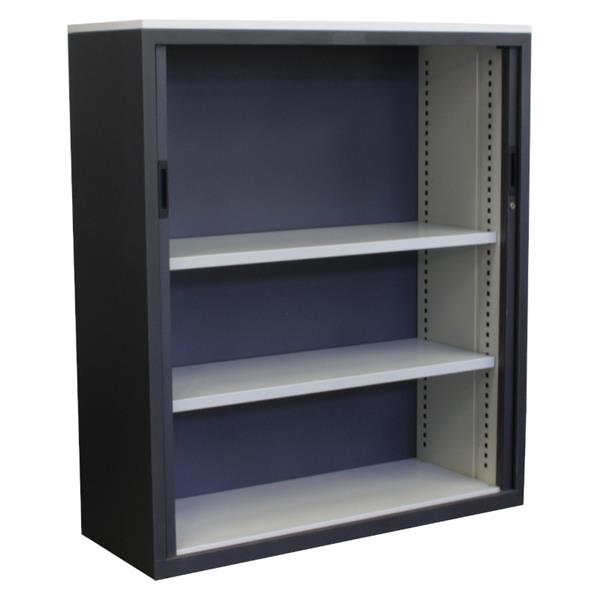 Grote foto roldeurkast antraciet antraciet wit 137 x 120 x 45 huis en inrichting overige