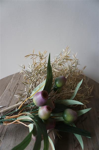 Grote foto kunstbloemen toef groen olijf l45 cm huis en inrichting woningdecoratie