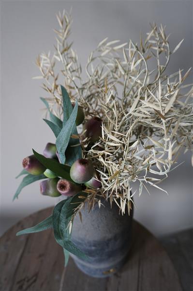 Grote foto kunstbloemen toef groen olijf l45 cm huis en inrichting woningdecoratie