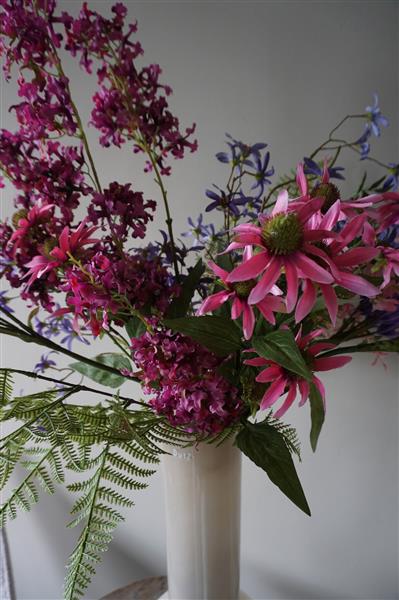 Grote foto kunstbloemen boeket fleurig zijden bloemen l90 cm huis en inrichting woningdecoratie
